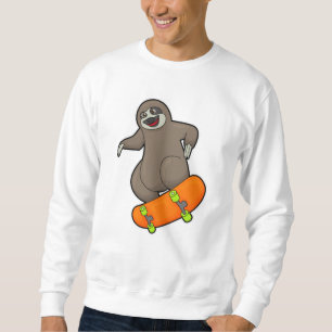 Als Skater mit Skateboard Sweatshirt