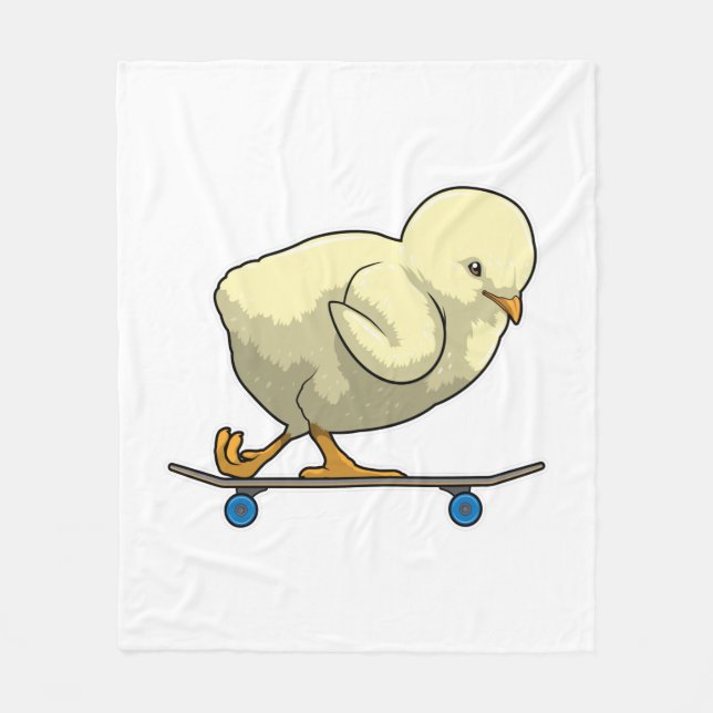 Als Skater mit Skateboard wählen Fleecedecke (Vorderseite)