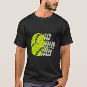Als Softball-Vater-Papaw-Trainer T-Shirt