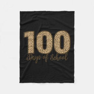Als T-Shirts Cheetah Leopard 100 Tage der Schule Fleecedecke