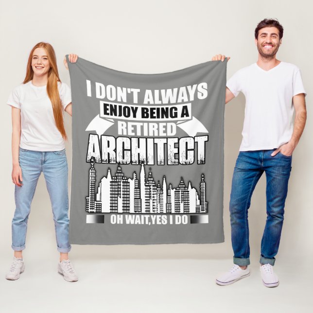 Als übermüdete Architektin Fleece Blanket Fleece (Beispiel)