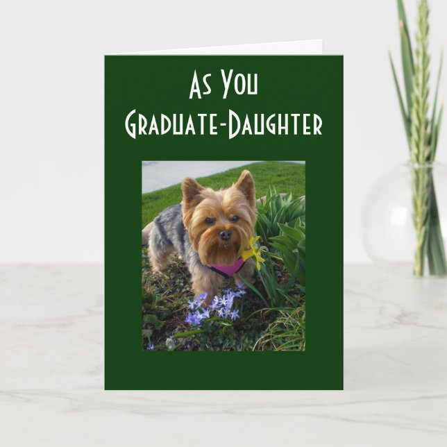 ALS UNSERE DAUGHTER-GRADUATE KARTE (Vorderseite)