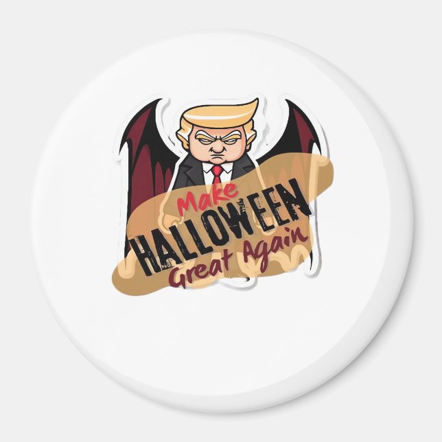 Als Vampire - Mache Halloween wieder groß. Klassis Magnet (Vorne)