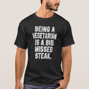 Als vegetarischer Vater von Fleisch Joke Grill Gri T-Shirt