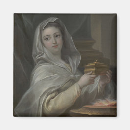 Als Vestal-Jungfrau porträtierte Frau (antikes Rom Magnet