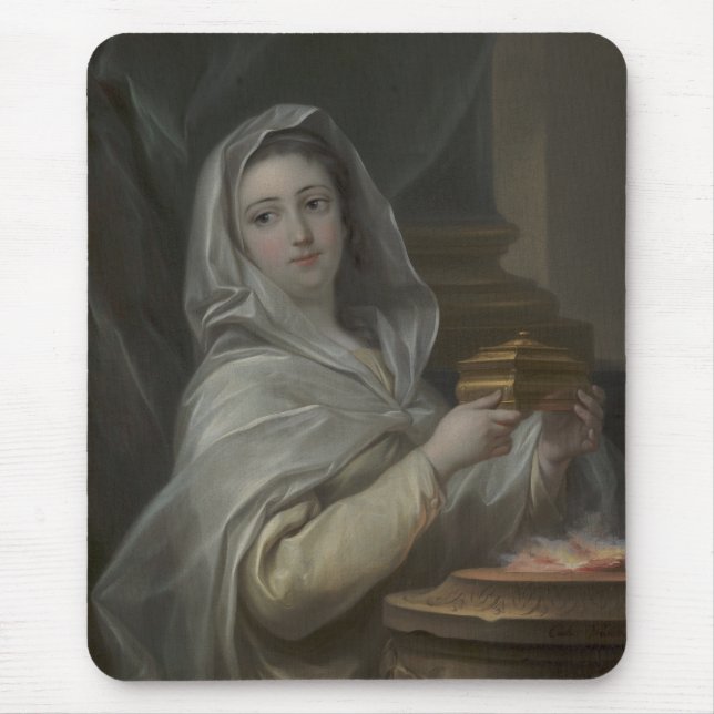 Als Vestal-Jungfrau porträtierte Frau (antikes Rom Mousepad (Vorne)