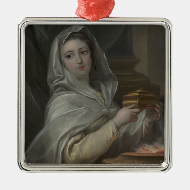 Als Vestal-Jungfrau porträtierte Frau (antikes Rom Ornament Aus Metall (Vorne)