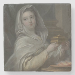 Als Vestal-Jungfrau porträtierte Frau (antikes Rom Steinuntersetzer