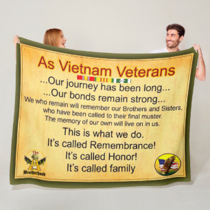 ALS VIETNAM VETERANS FLEECEDECKE