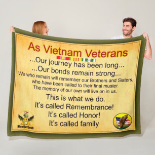 ALS VIETNAM VETERANS FLEECEDECKE