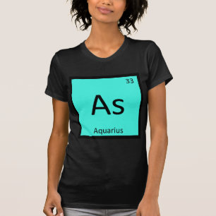 Als - Wassermann-Sternzeichen Chemie Periodensyste T-Shirt