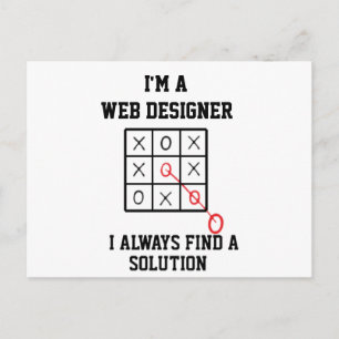 Als Webdesigner finde ich immer eine Lösung Postkarte