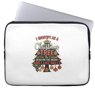 Als Weihnachtsbaum-Kronenbälle identifizieren Laptopschutzhülle