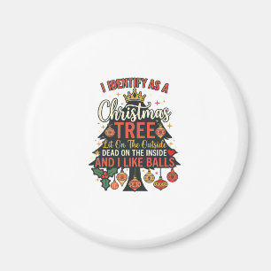Als Weihnachtsbaum-Kronenbälle identifizieren Magnet