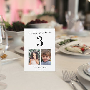 Als wir 3 Kinderbilder waren Tischnummer