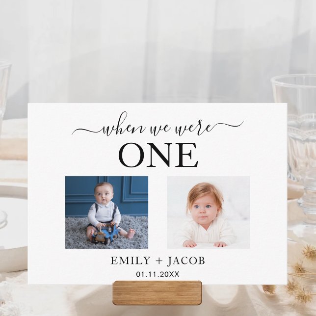 Als wir alt waren Foto trendy Hochzeitskarten (Von Creator hochgeladen)