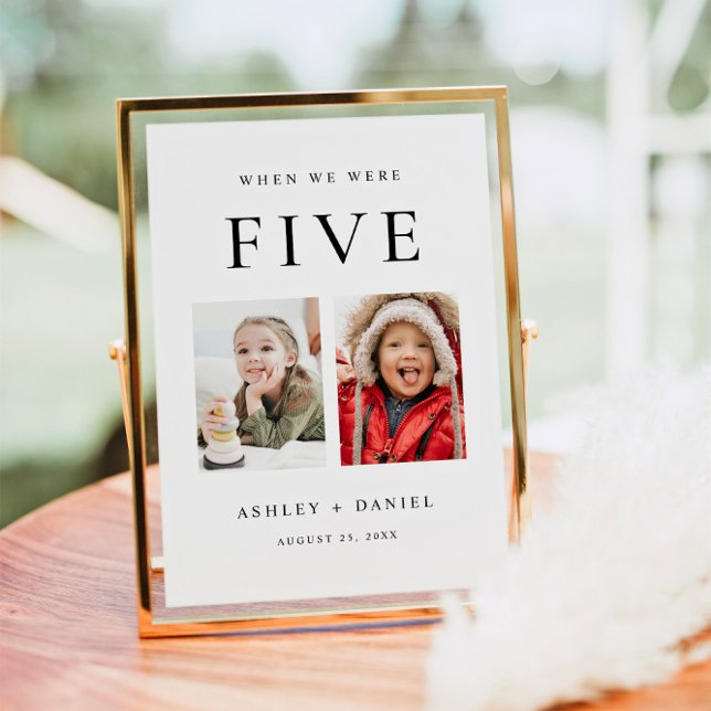 Als wir Altersfoto-Tischnummer waren Einladung (Von Creator hochgeladen)