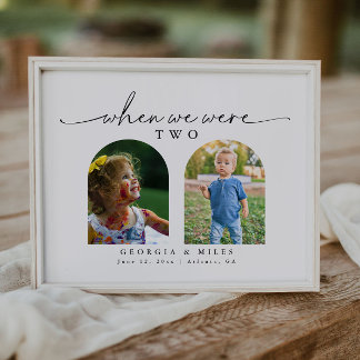 Als wir Tischnummer für Kinderfotos waren