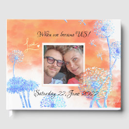 Als wir zu uns wurden Dandelion und Aquarellwolken Gästebuch