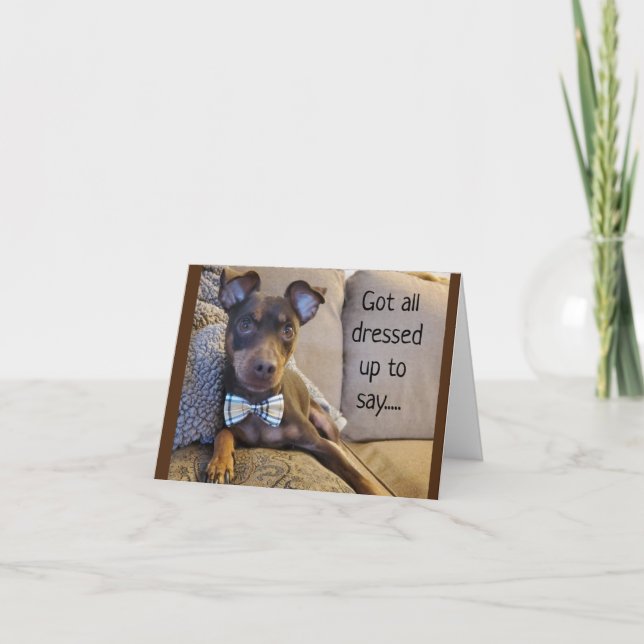 ALSO BEREIT ZU SAGEN *NUR CHRISTMAS* KLEINE KRAWAT KARTE (Vorderseite)