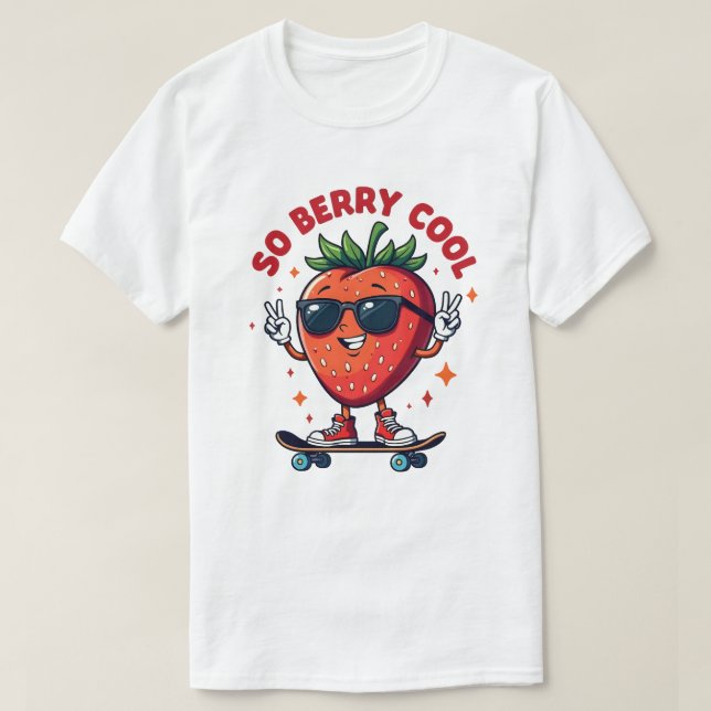 Also Berry Cool Frucht Lover Strawberry Saison T-Shirt (Design vorne)