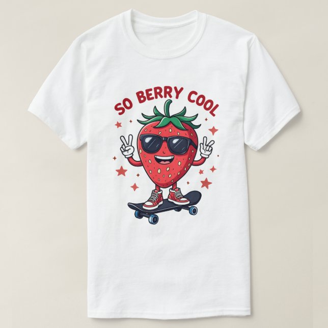 Also Berry Cool Frucht Lover Strawberry Saison T-Shirt (Design vorne)