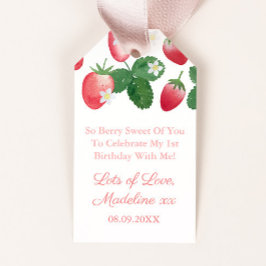 Also Berry Sweet von Ihnen Strawberry Gastgeschenk Geschenkanhänger