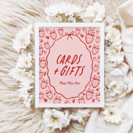 Also Berry Sweet Whimsical Coquette Cards & Gesche Poster