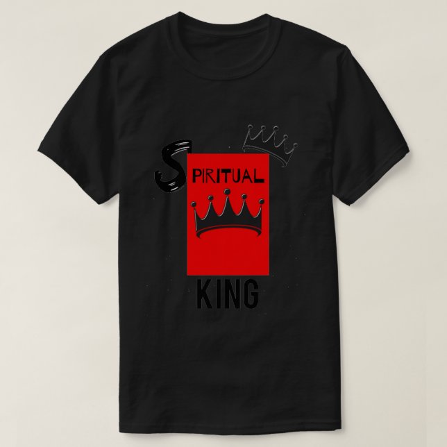 Also, das spirituelle King-Shirt von Frau Man T-Shirt (Design vorne)