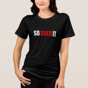 Also drüber kühne Typografie (weiß) Tri-Blend Shirt
