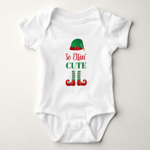 Also Elfing Niedlich Funny Weihnachten Sprichwort Baby Strampler