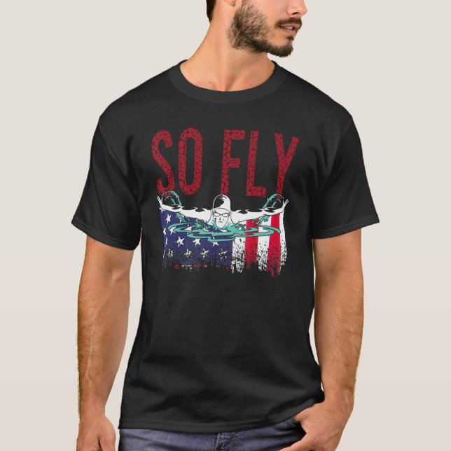 Also Fliegen U's Schwimmteam Sport schwimmen T-Shirt (Vorderseite)