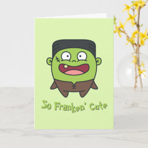 Also Franken' Niedliches Funny Frankenstein Hallow Karte