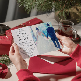 Also in der Liebe einfaches modernes Foto Hochzeit Einladung