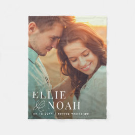 Also in der Liebe Personalisierten Paar Foto Schup Fleecedecke