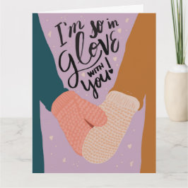 Also in Handschuh mit deiner Grußkarte Karte