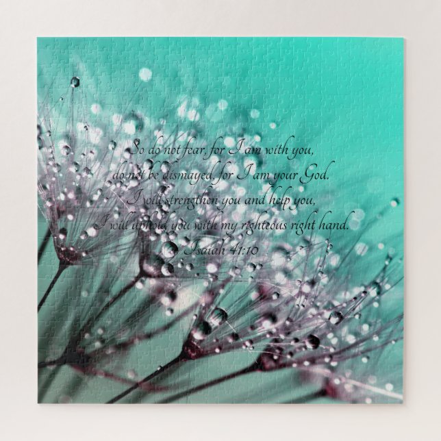 Also keine Angst vor Isaiah 41:10 Bibelverse Puzzle (Vertikal)