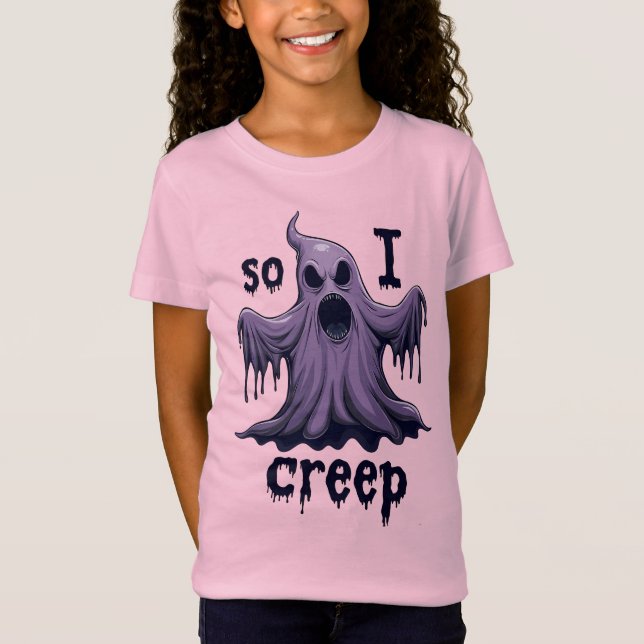 Also kreep ich Halloween Boo Ghost Funny Creep Yea T-Shirt (Vorderseite)
