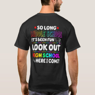 Also, lange Mittelschule hier, ich komme zum Studi T-Shirt