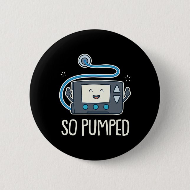 Also pumpen ich Insulinpumpe Diabetes Typ 1 Button (Vorderseite)