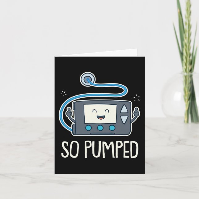 Also pumpen ich Insulinpumpe Diabetes Typ 1 Karte (Vorderseite)