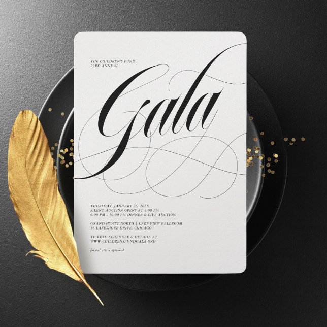 Also, Scripty Minimalistisch Gala Einladung (Von Creator hochgeladen)