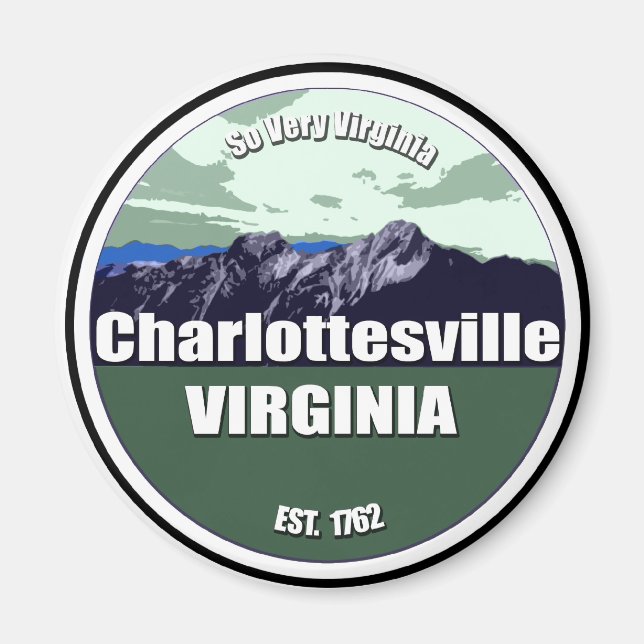 Also sehr Virginia Charlottesville Magnet (Vorne)