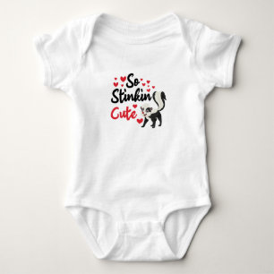 Also Stinkin Niedlicher Niedlicher Valentinstag, V Baby Strampler