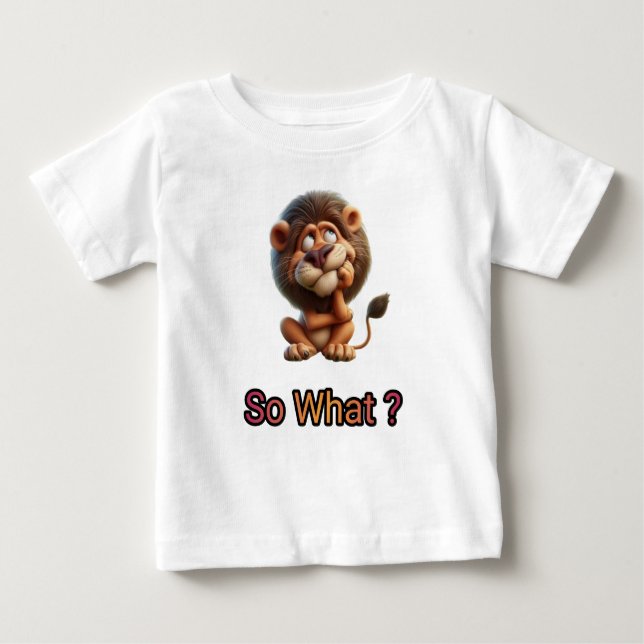 Also was, Löwe fragte. Baby T-shirt (Vorderseite)