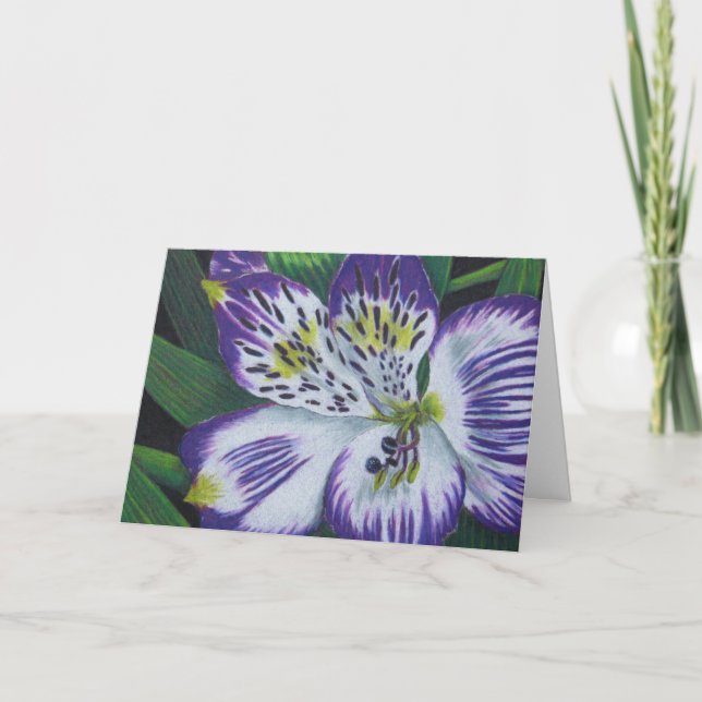 Alstroemeria Karte (Vorderseite)