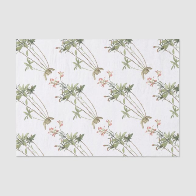 Alstromeria Blume Pattern Seidenpapier (Vorderseite)