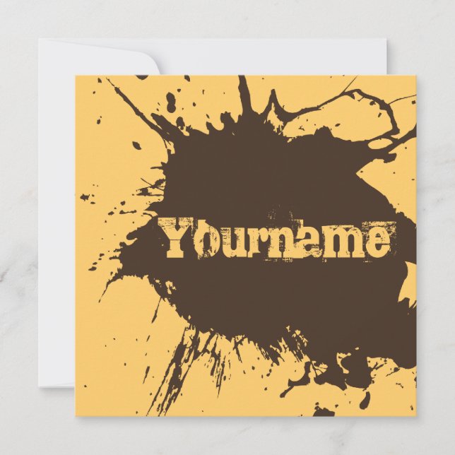 Alt als Schmutz - Braten-u. Schmutz-Party laden Einladung (Vorderseite)