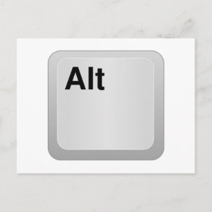 Alt-Computerschlüssel Postkarte