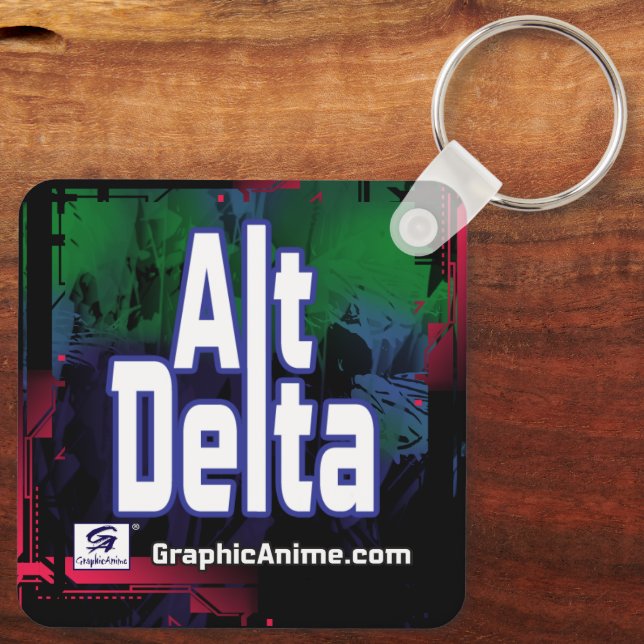 Alt Delta: Shiki mit Schwert Schlüsselanhänger (Rückseite)